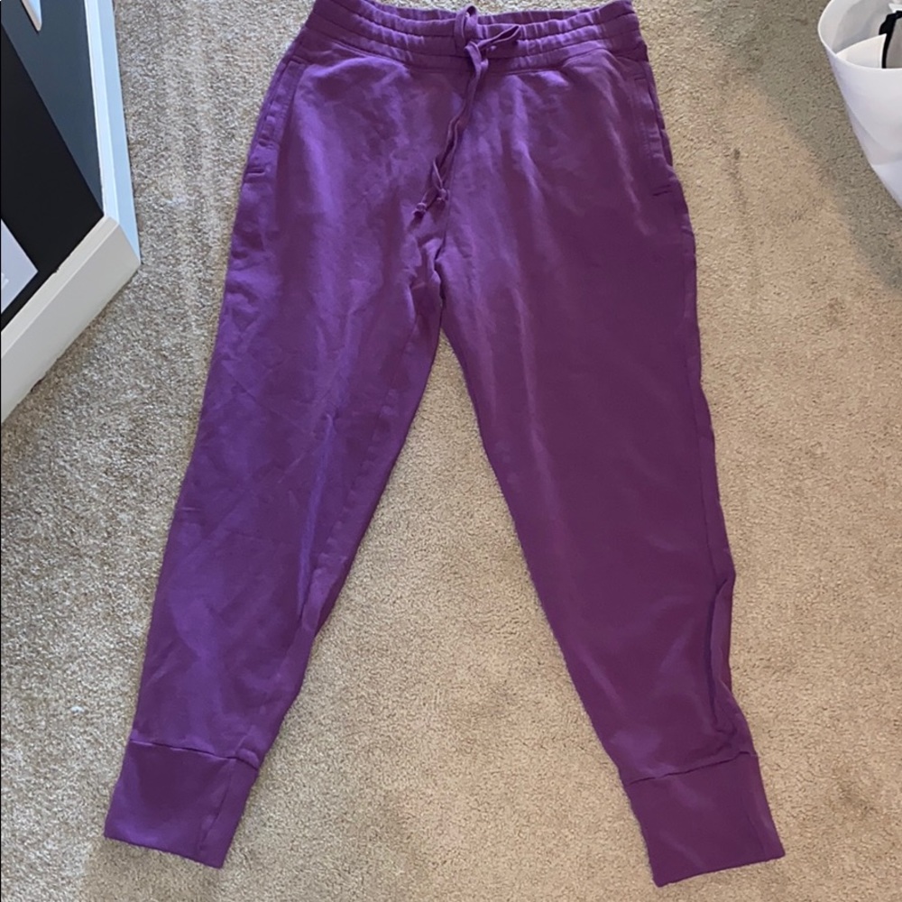 NEVER WORN- Fabletics purple joggers